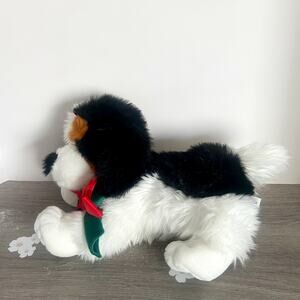 VNTG Commonwealth White Black Brown Large 17" Bernese Mountain Puppy Dog Plush